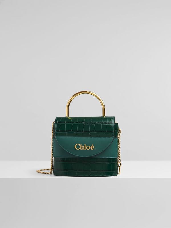 Chloé Bolsos Mujer Aby Lock Verde Cowhide KESQ63201